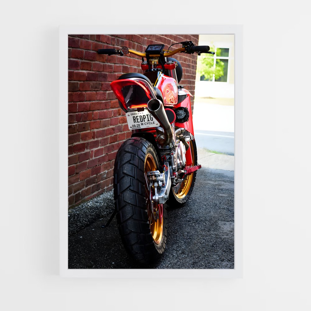 Poster Moto Rouge Urbain – affiche Sherco (vue 3)